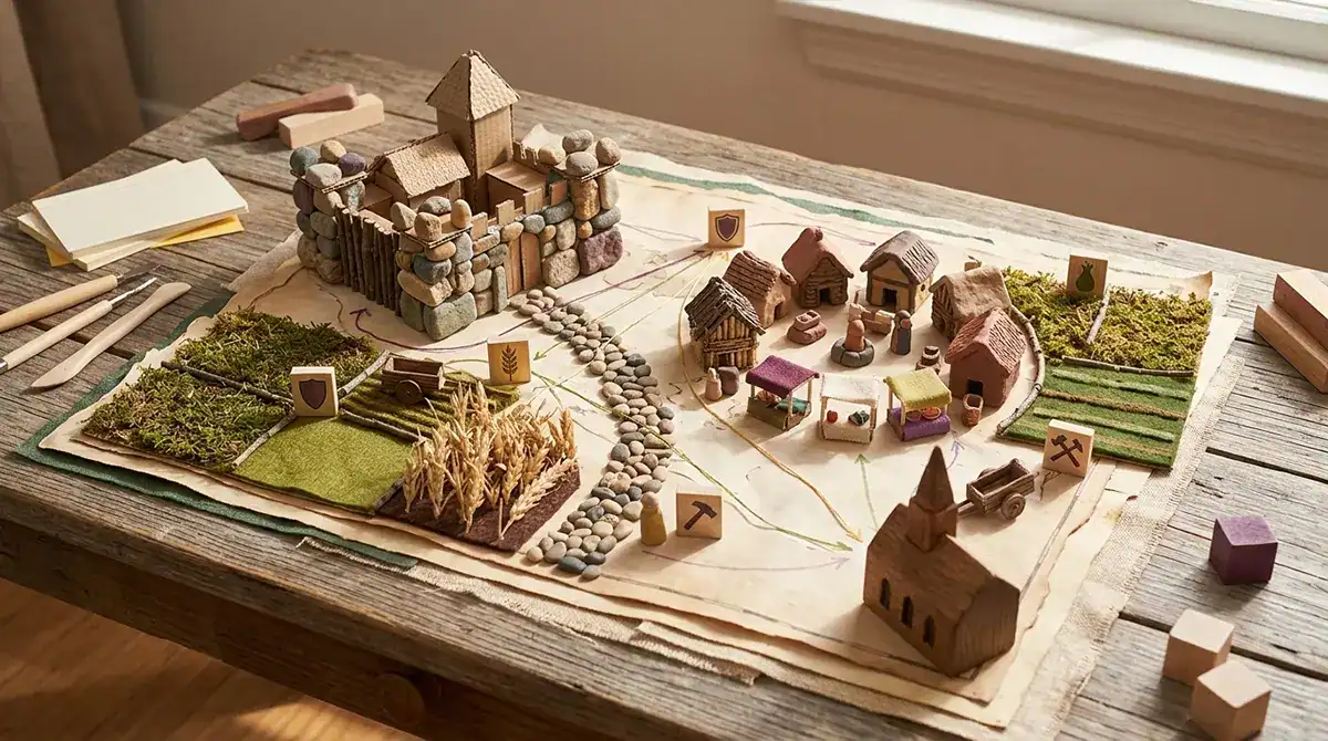 Grade 4-5 Global: Medieval Times — student work