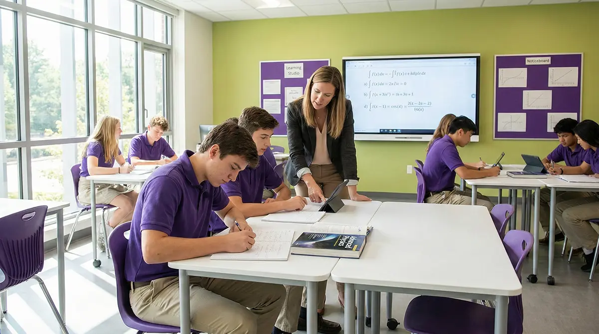 Three specialist teachers working with Pear Tree high school cohort